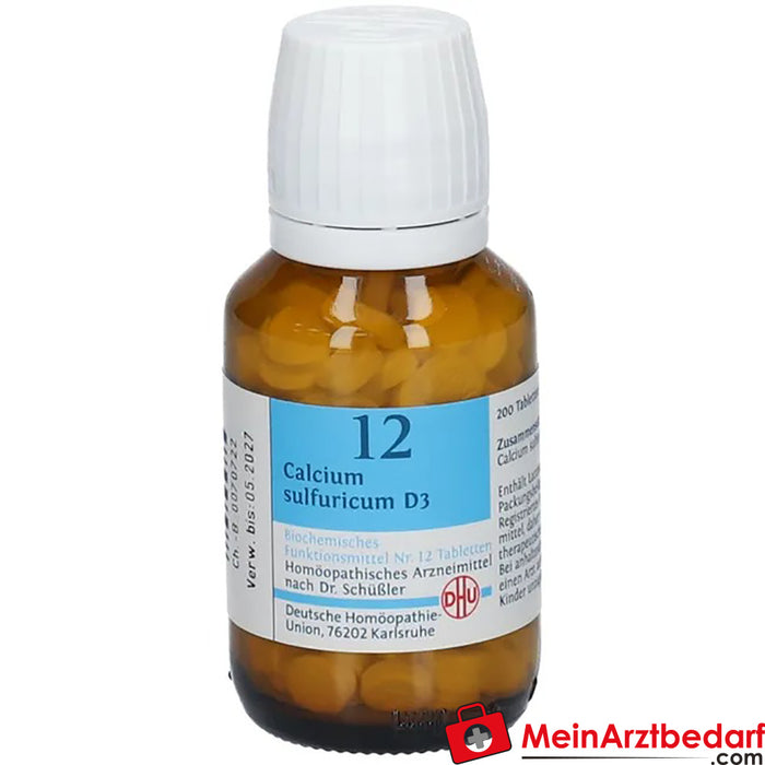 Sól DHU Schuessler nr 12® Calcium sulphuricum D3