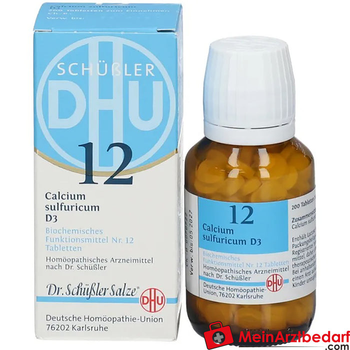 DHU Schuessler 盐 12 号® 硫酸钙 D3