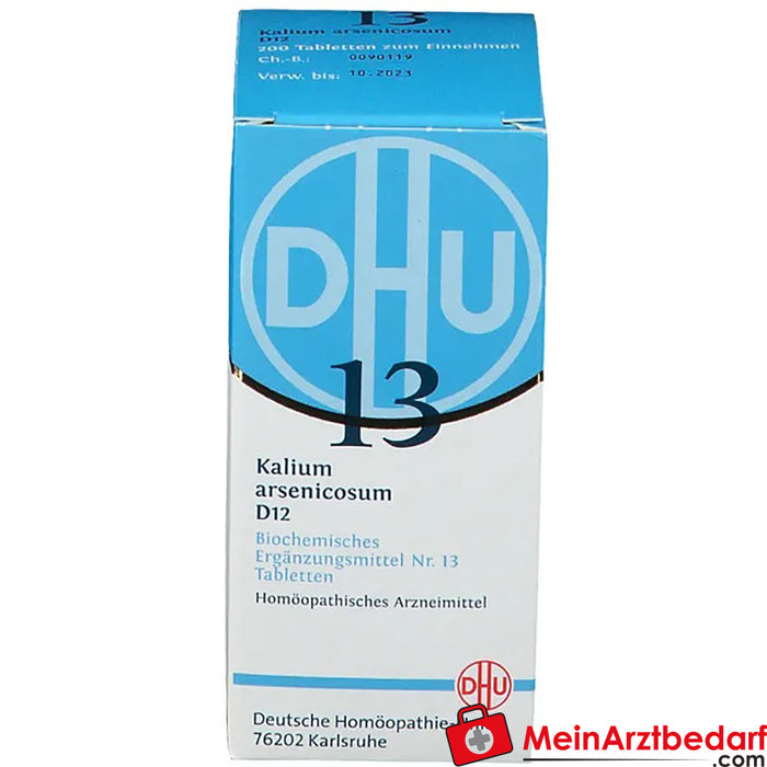DHU Bioquímica 13 Kalium arsenicosum D12