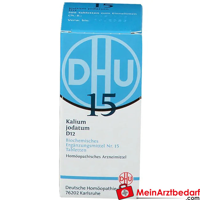 DHU Biochimie 15 Kalium iodatum D12
