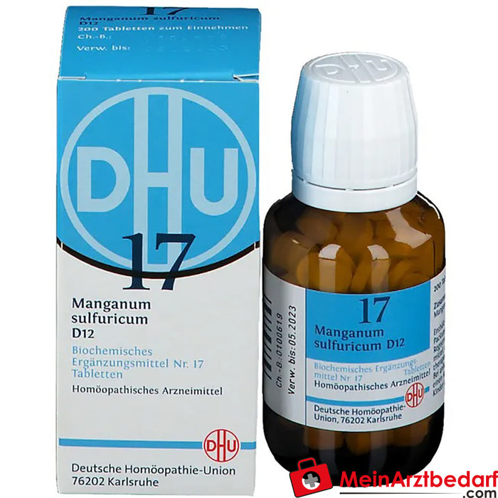 DHU Biochimie 17 Manganum sulfuricum D12