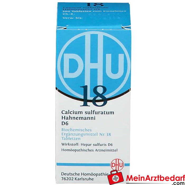 DHU Biochimie 18 Calcium sulfuratum D6