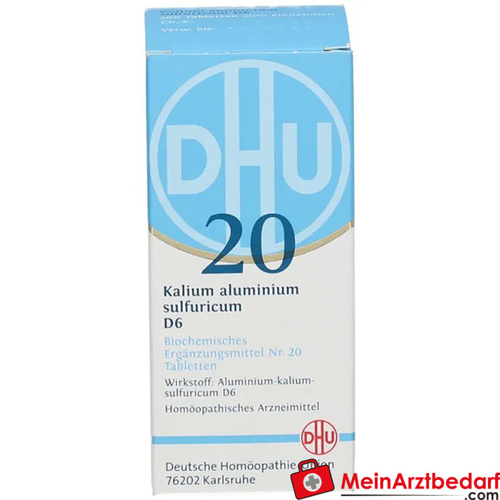 DHU Bioquímica 20 Alumínio sulfúrico de potássio D6