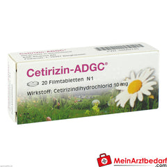 Cetirizin-ADGC Antiallergikum Filmtabletten.