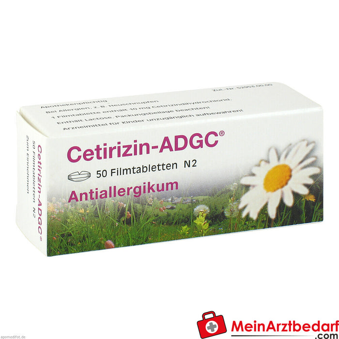 Cetirizine-ADGC antiallergic film-coated tablets