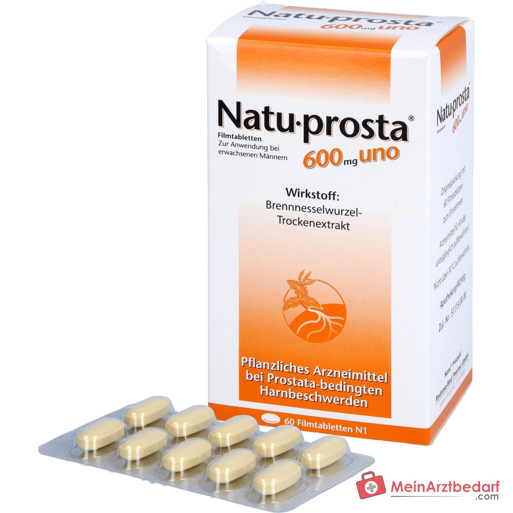 Rodisma-Med Natuprosta 600 mg uno Brennnesselwurzel-Trockenextrakt Filmtabletten, 100 St.
