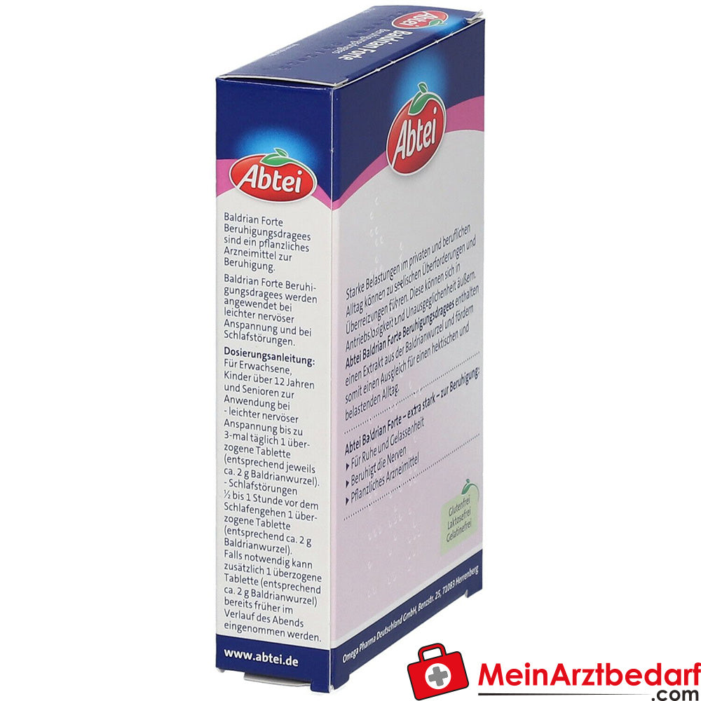 Abtei Baldrian Forte Beruhigungsdragees.