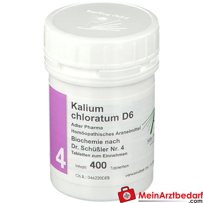 Adler Pharma Potassium chloratum D6 Bioquímica según el Dr. Schuessler nº 4