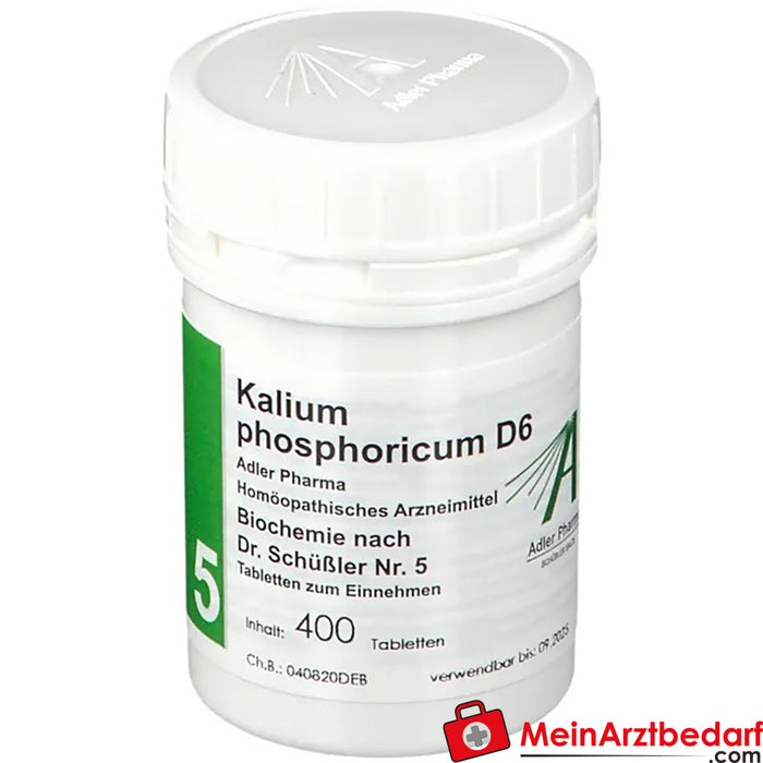 Adler Pharma Potassium phosphoricum D6 Bioquímica segundo o Dr. Schuessler n.º 5