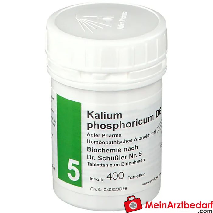 Adler Pharma Potasyum fosforikum D6 Dr Schuessler No. 5'e göre biyokimya