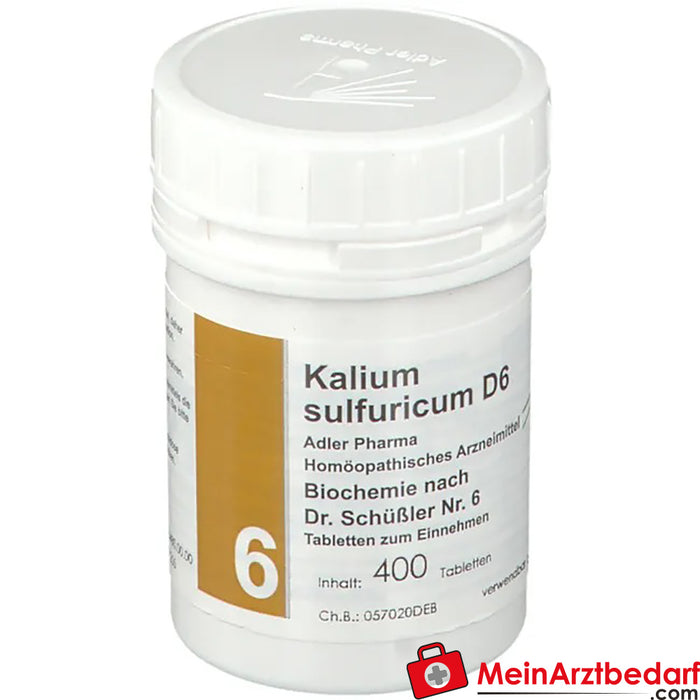 Adler Pharma Kalium sulfuricum D6 Bioquímica según el Dr. Schuessler nº 6