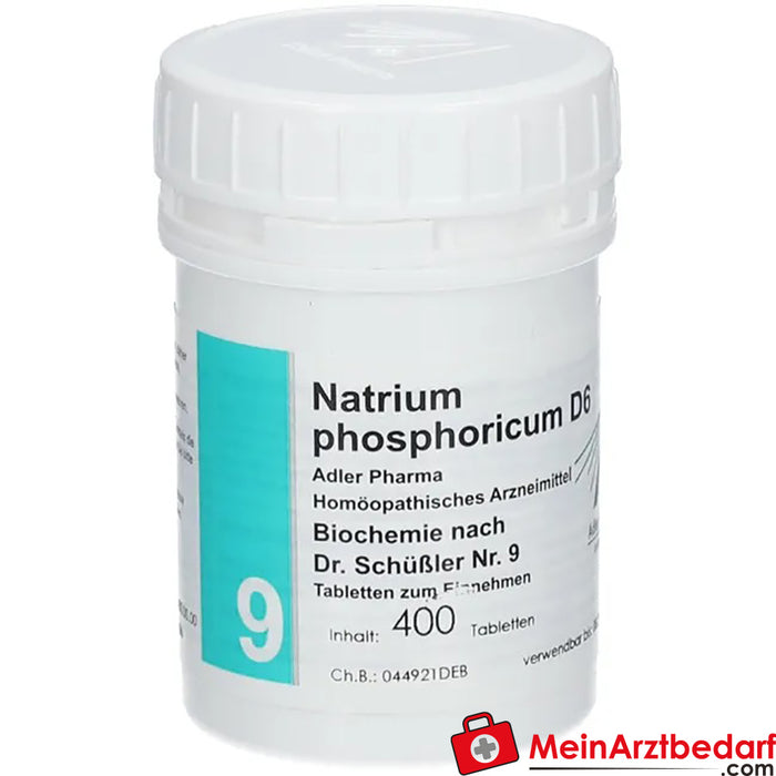 Adler Pharma Natrium phosphoricum D6 Biochimie selon le Dr Schüßler n° 9