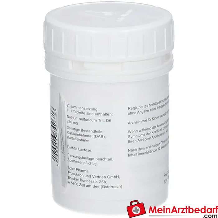 Adler Pharma Natrium sulfuricum D6 Biochimica secondo il dottor Schuessler n. 10