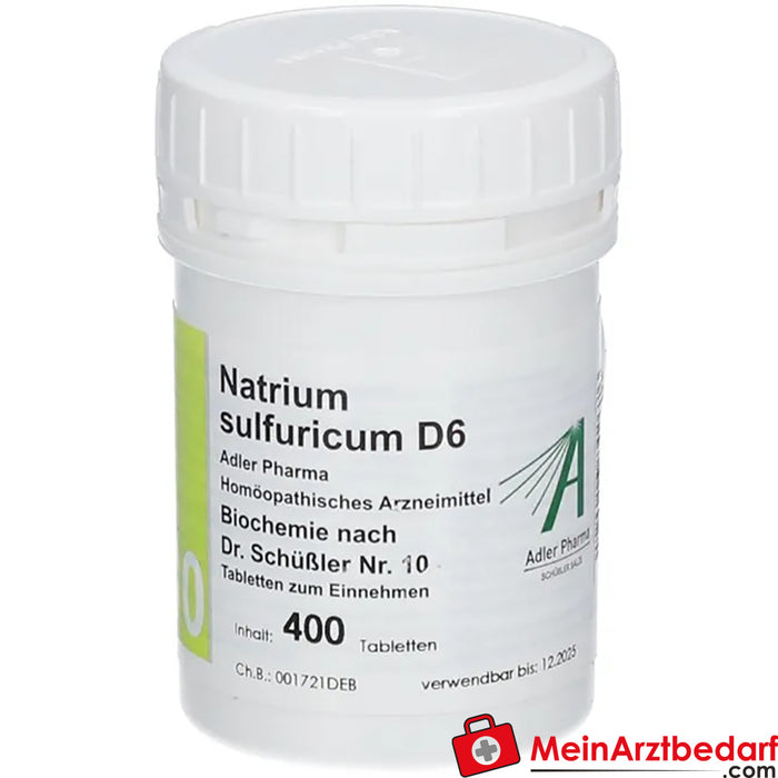 Adler Pharma Natrium sulfuricum D6 Bioquímica segundo o Dr. Schuessler n.º 10