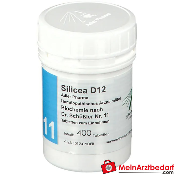 Adler Pharma Silicea D12 Bioquímica segundo o Dr. Schuessler n.º 11