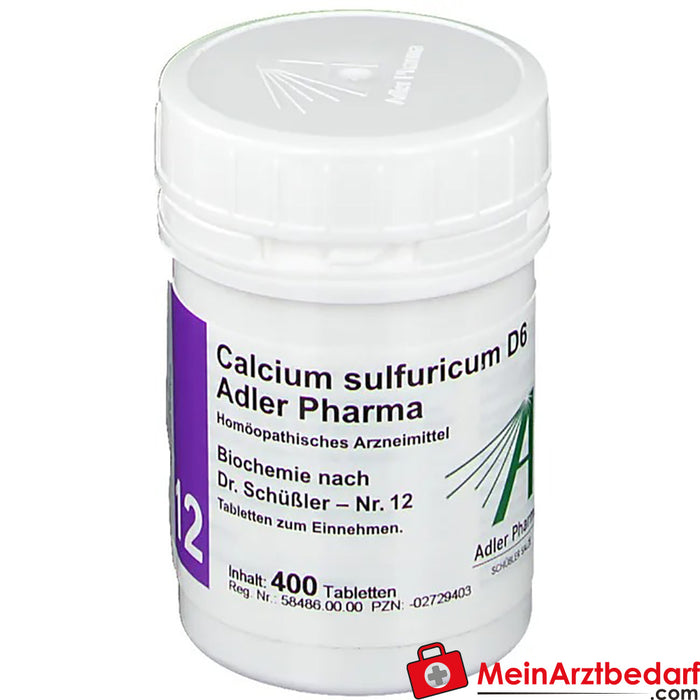 Adler Pharma Calcium sulfuricum D6 Dr. Schuessler'e göre Biyokimya No. 12
