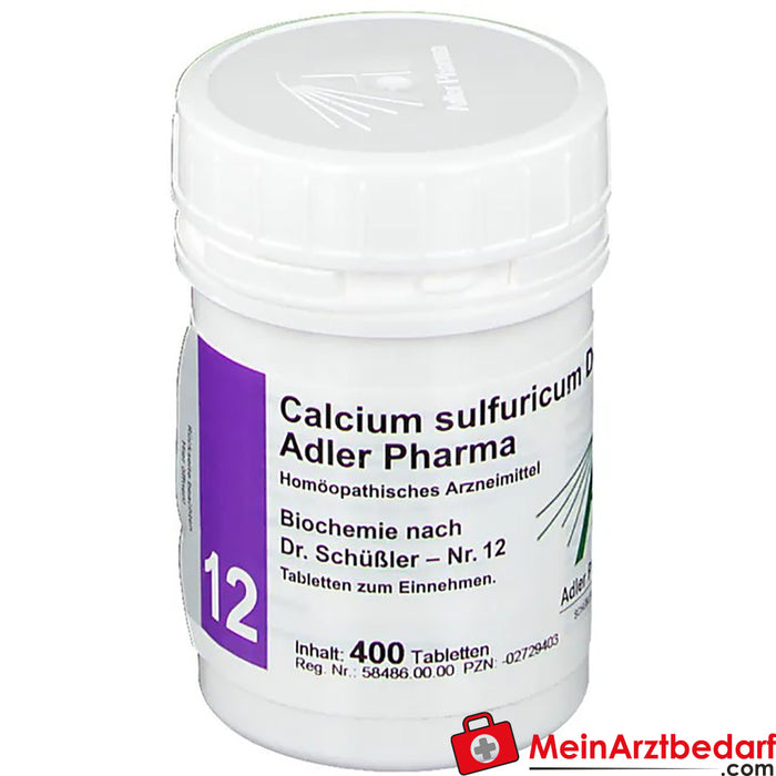 Adler Pharma Calcium sulfuricum D6 Biochimie selon le Dr Schüßler n° 12