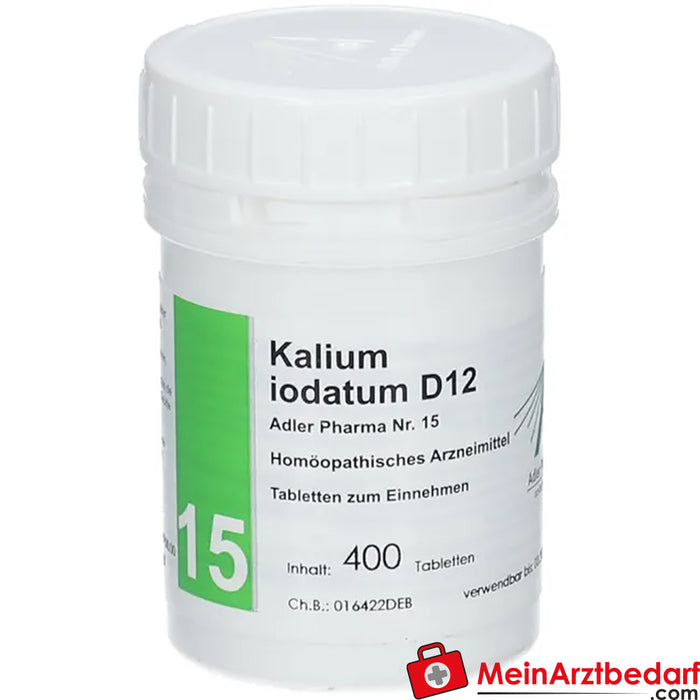 Adler Pharma Potassium iodatum D12 Bioquímica segundo o Dr. Schuessler n.º 15
