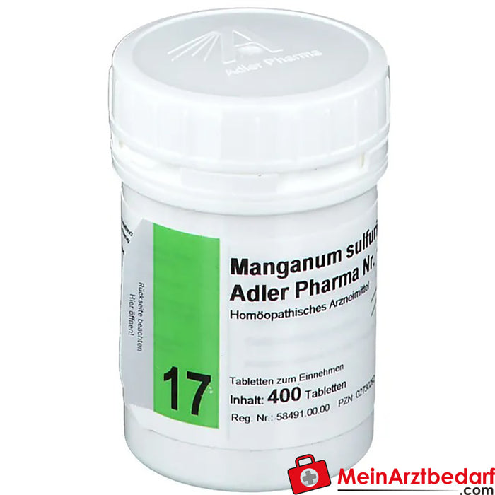 Adler Pharma Manganum sulfuricum D12 Biochemia według dr Schuesslera nr 17