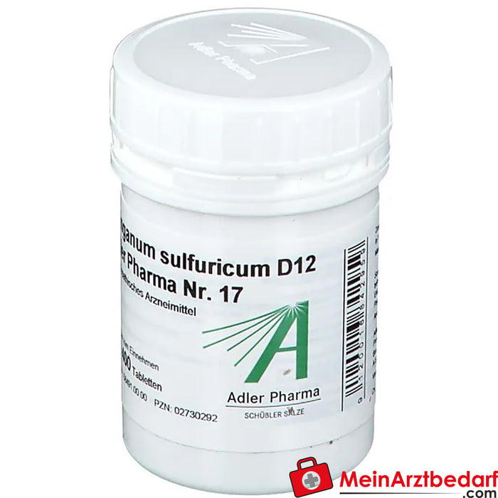 Adler Pharma Manganum sulfuricum D12 Biochimie selon le Dr Schüßler n° 17