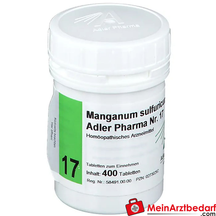 Adler Pharma Manganum sulfuricum D12 Bioquímica segundo o Dr. Schuessler n.º 17