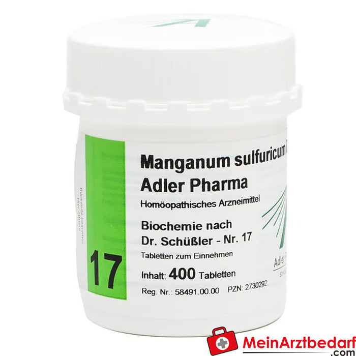 Adler Pharma Manganum sulfuricum D12 Biochimica secondo il dottor Schuessler n. 17