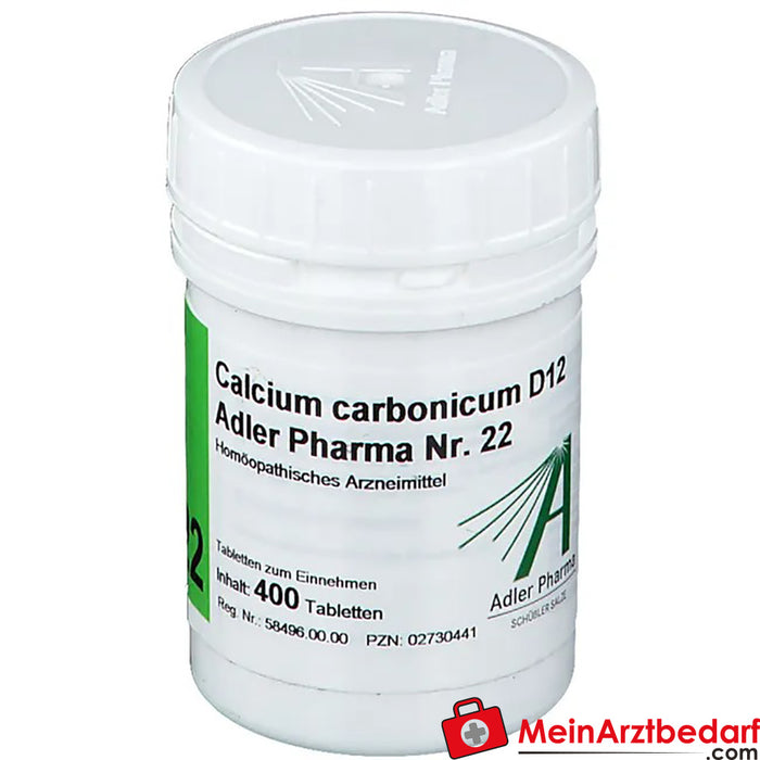 Adler Pharma Calcium carbonicum D12 Bioquímica segundo o Dr. Schuessler n.º 22