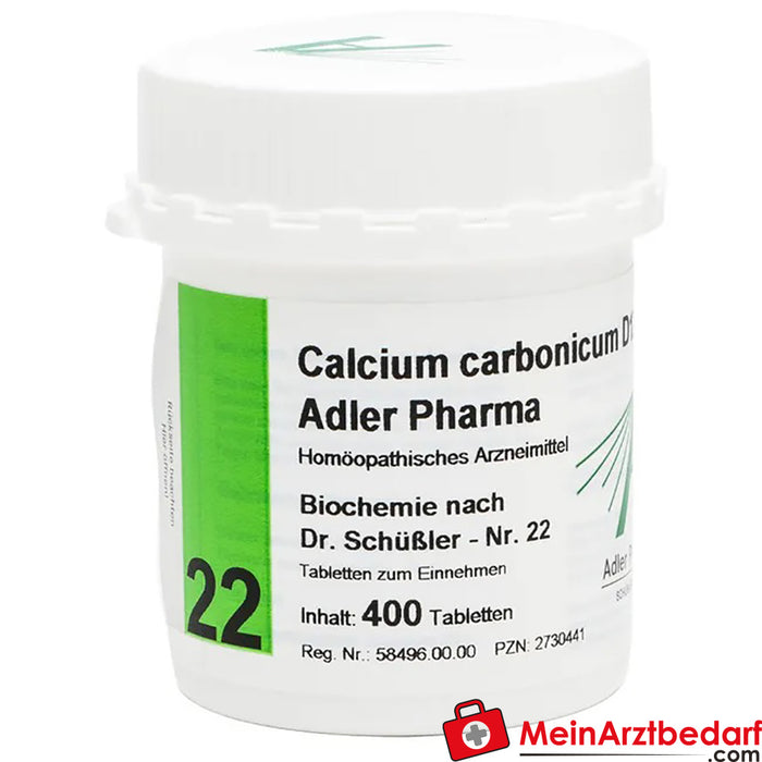 Adler Pharma Calcium carbonicum D12 Bioquímica segundo o Dr. Schuessler n.º 22