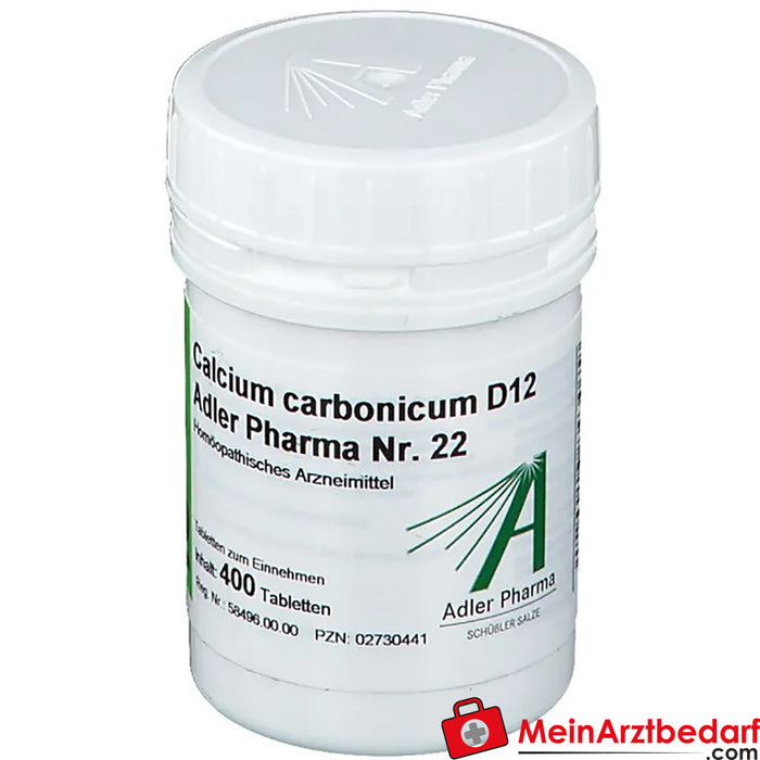 Adler Pharma Calcium carbonicum D12 Biochimie selon le Dr Schüßler n° 22