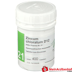 Adler Pharma Zincum chloratum D12 Biochemie nach Dr. Schüßler Nr. 21.