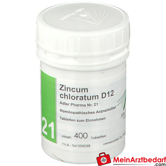Adler Pharma Zincum chloratum D12 Biochemistry according to Dr. Schuessler No. 21