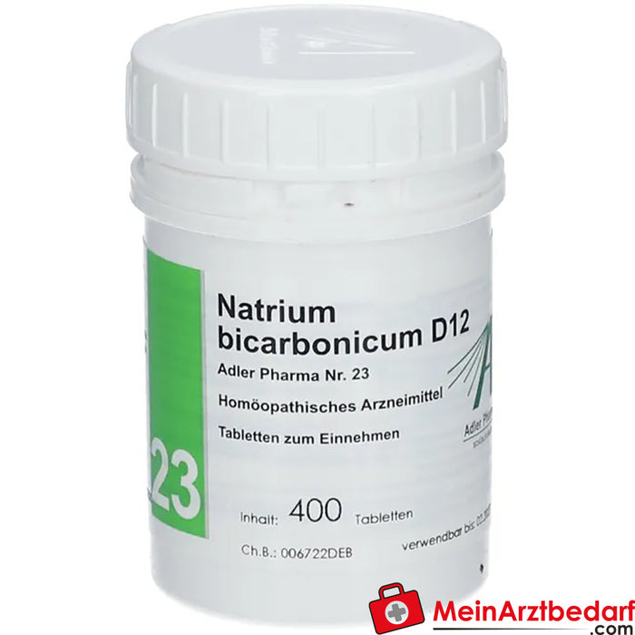 Adler Pharma Natrium bicarbonicum D12 Biochimica secondo il dottor Schuessler n. 23