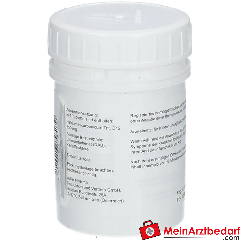 Adler Pharma Natrium bicarbonicum D12 Biochemie nach Dr. Schüßler Nr. 23.