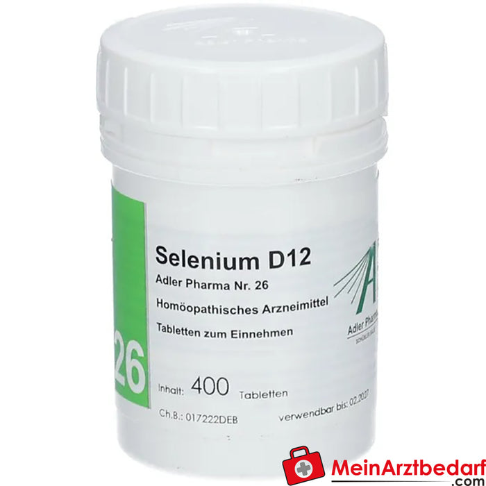 Adler Pharma Selenium D12 Bioquímica segundo o Dr. Schuessler n.º 26