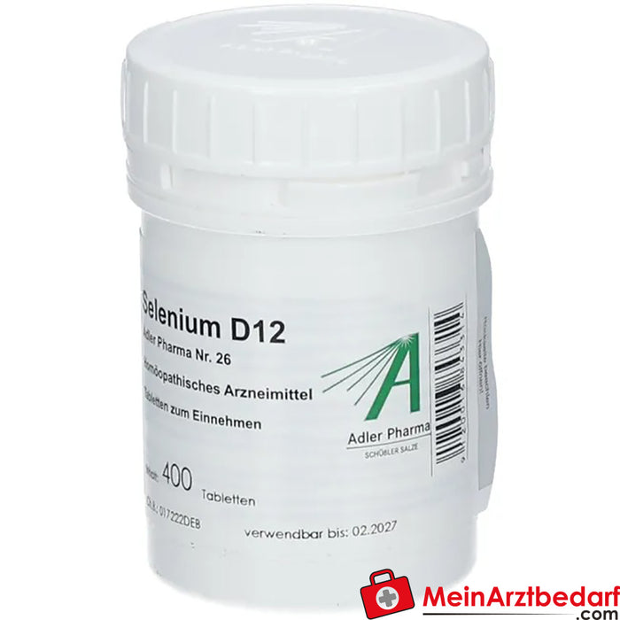 Adler Pharma Selenium D12 Biochemistry according to Dr. Schuessler No. 26
