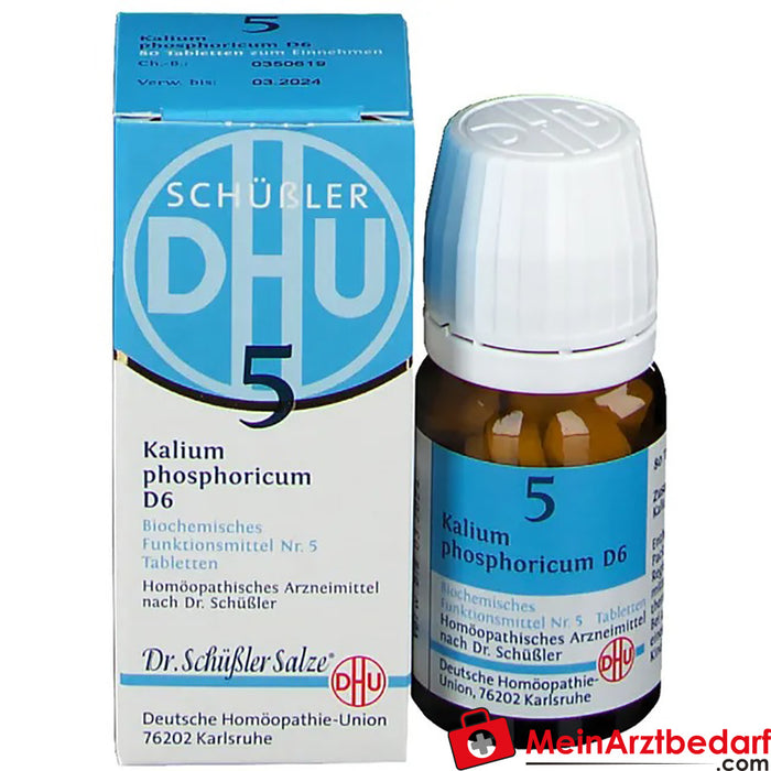 DHU Schuessler 盐 5 号® 磷酸二氢钾 D6，80 St.