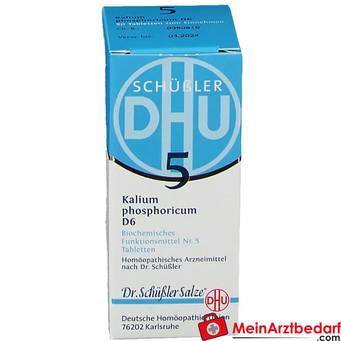 DHU Schuessler Zout Nr. 5® Kalium phosphoricum D6, 80 St.