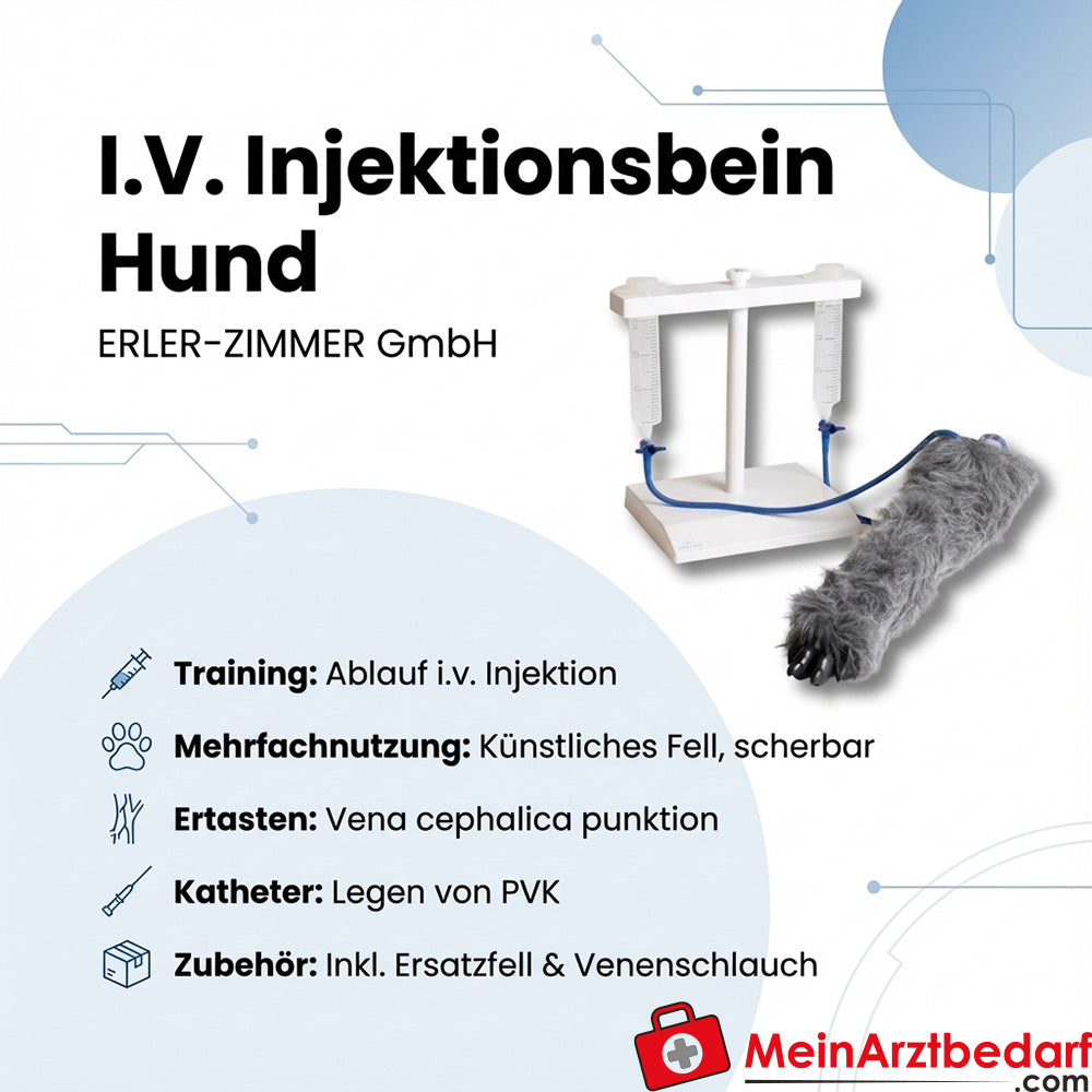 Erler Zimmer I.V. Injection leg dog