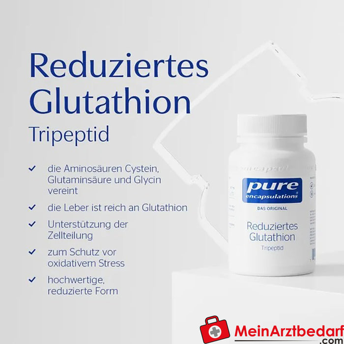 Pure Encapsulations® gereduceerd glutathion, 60 stuks.