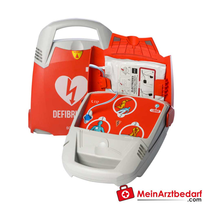 Schiller FRED PA-1 defibrillator with FreeCPR® and accessories
