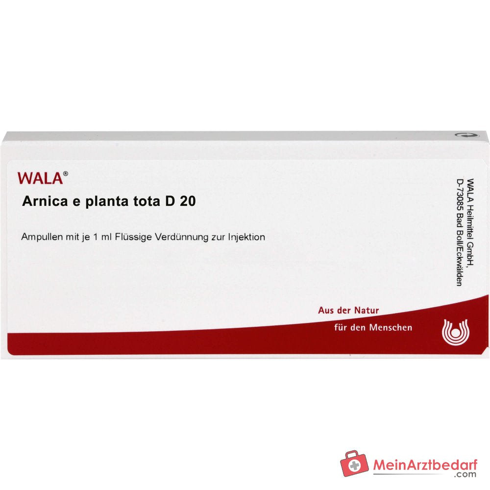 WALA Arnica e planta tota D20 Arnica montana Ampollas, 10 x 1 ml