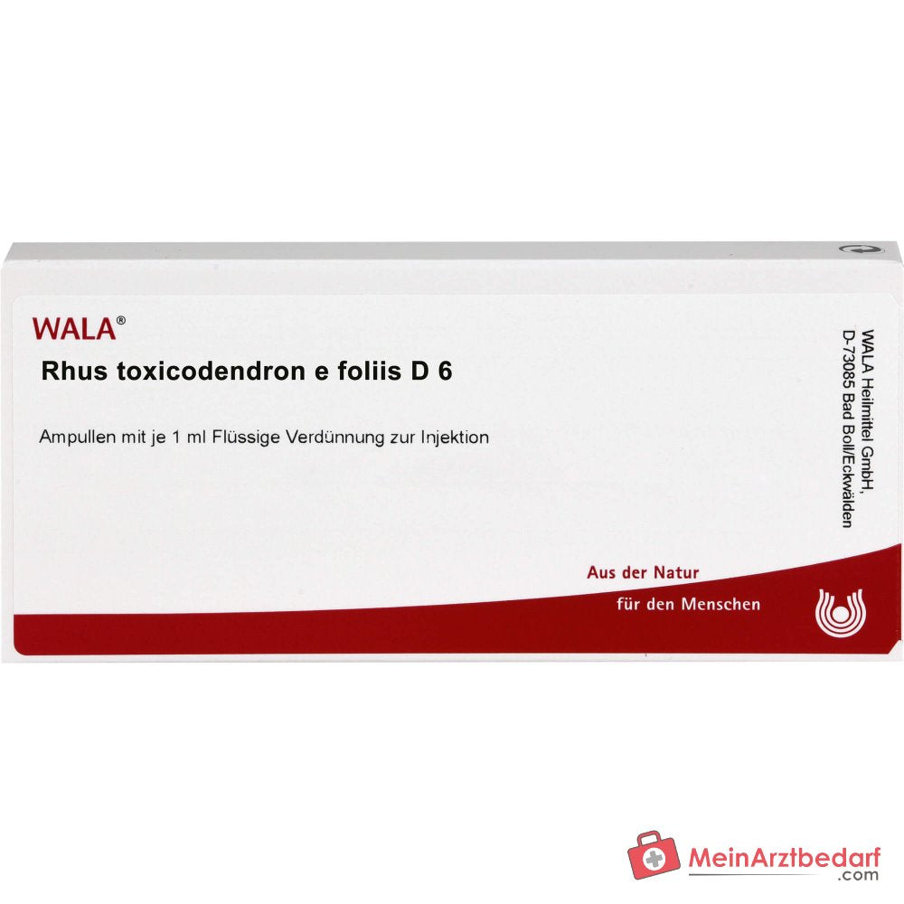 WALA Rhus toxicodendron e foliis D6 ampoules, 10 pièces