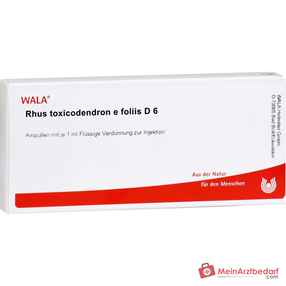 WALA Rhus toxicodendron e foliis D6 Ampullen, 10 Stück