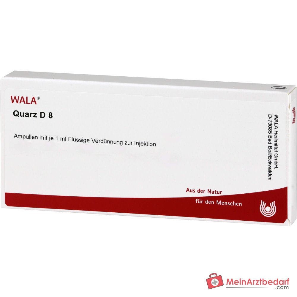 WALA Quartze D8 ampoules, 10 x 1 ml