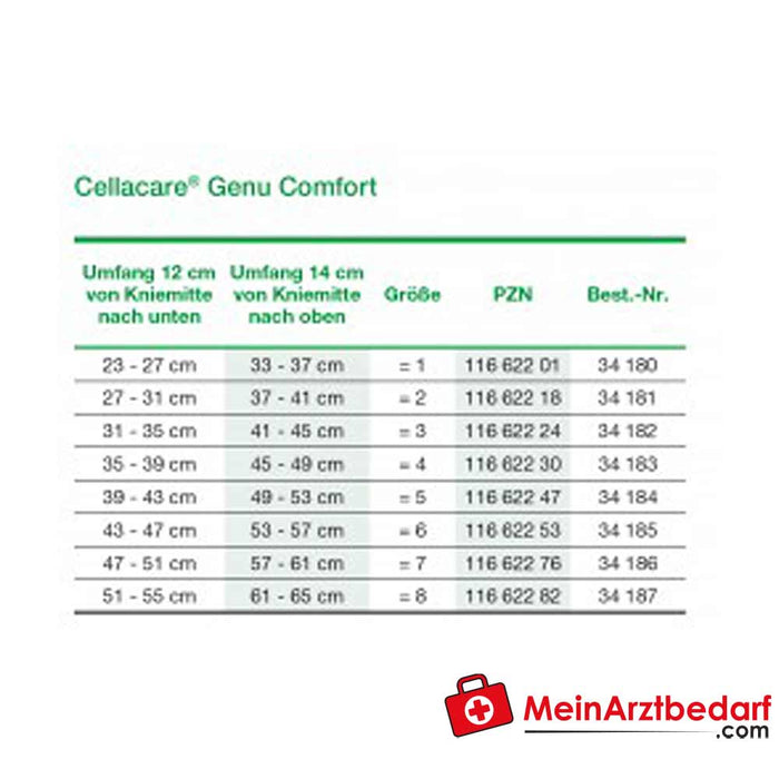 Apoio ativo L&R Cellacare® Genu Comfort para a articulação do joelho