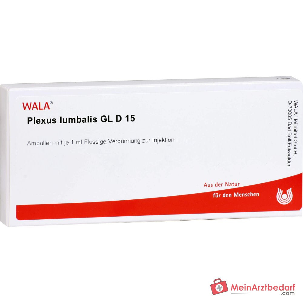WALA Plexus lumbalis Gl D15 Plexus lumbalis bovis Gl Ampullen, 10 x 1 ml