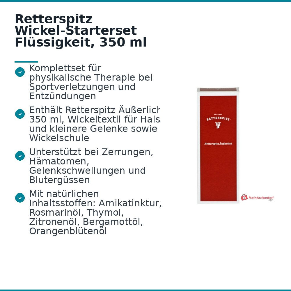 Retterspitz Wickel-Starterset mit Äußerlich Flüssigkeit, 1 Stück.
