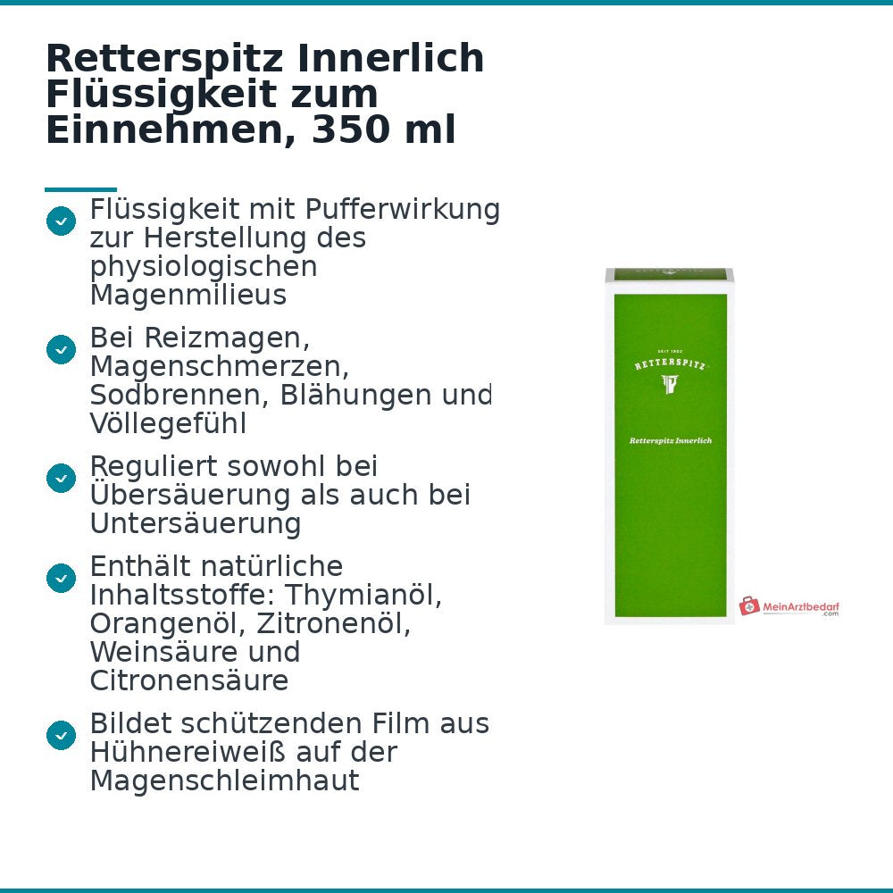 Retterspitz Innerlich Flüssigkeit zum Einnehmen, 350 ml.