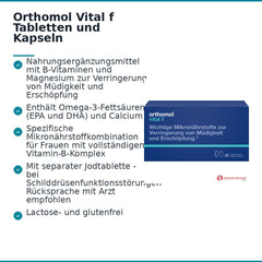 Orthomol Vital f Tabletten und Kapseln Kombipackung, 30 Tagesportionen.