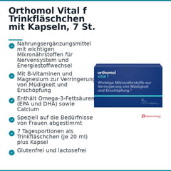 Orthomol Vital f Trinkfläschchen mit Kapseln, 7 St..